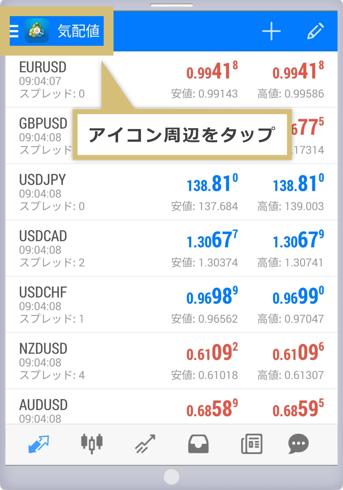 MetaQuotesデモ口座開設完了（Android）
