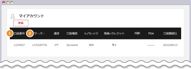 ログイン情報の確認方法