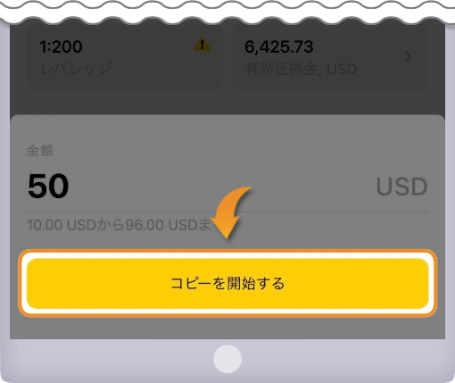 金額入金画面