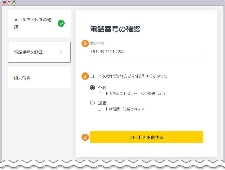 電話番号認証