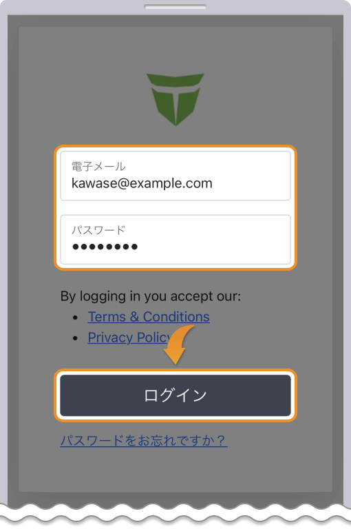 Titan FX Social ログイン画面