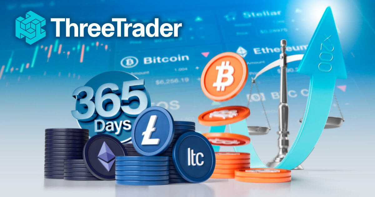 ThreeTraderが仮想通貨のレバレッジを200倍に引き上げ＆週末取引に対応 | ThreeTrader | FXプラス™