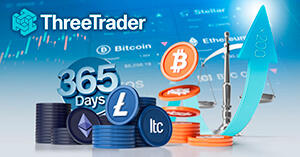 ThreeTraderが仮想通貨のレバレッジを200倍に引き上げ＆週末取引に対応