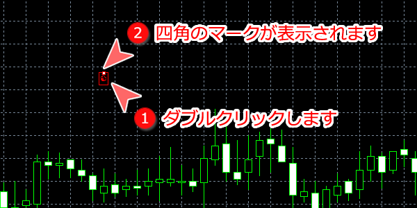 MetaTrader5 サムズアップ編集可能な状態