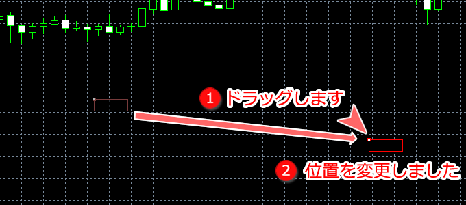 MetaTrader5 編集位置変更画面