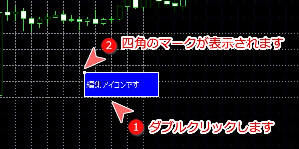 MetaTrader5 編集アイコン編集可能な状態