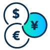 icon_forex Forex Icon Including dollar euro and yen sign