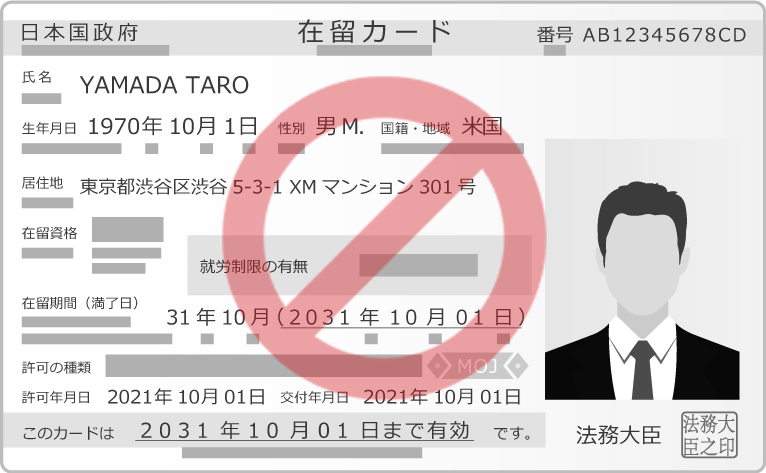 在留カード/特別永住者証明書