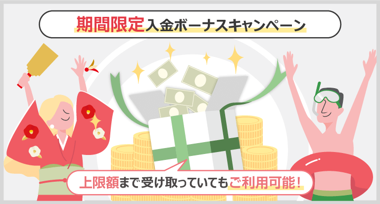 期間限定入金ボーナスキャンペーン