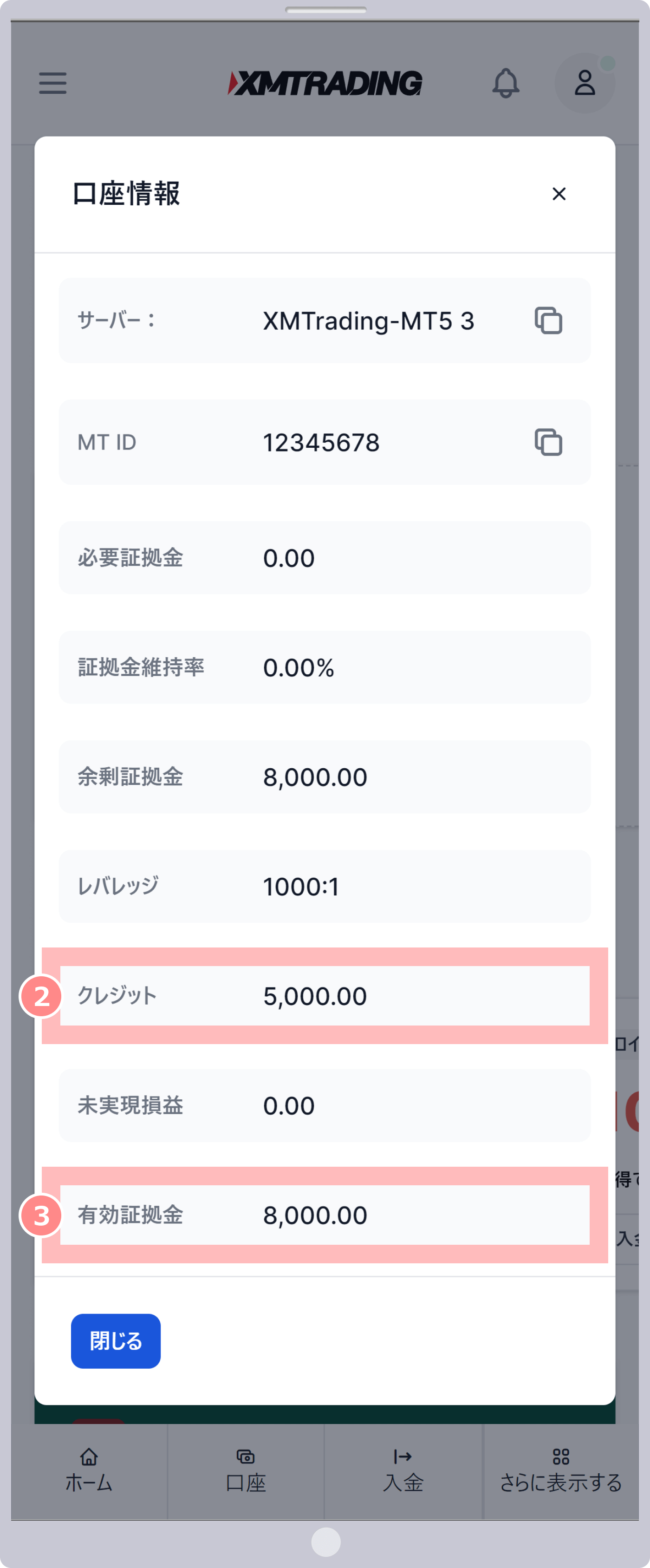 XM会員ページで確認する方法