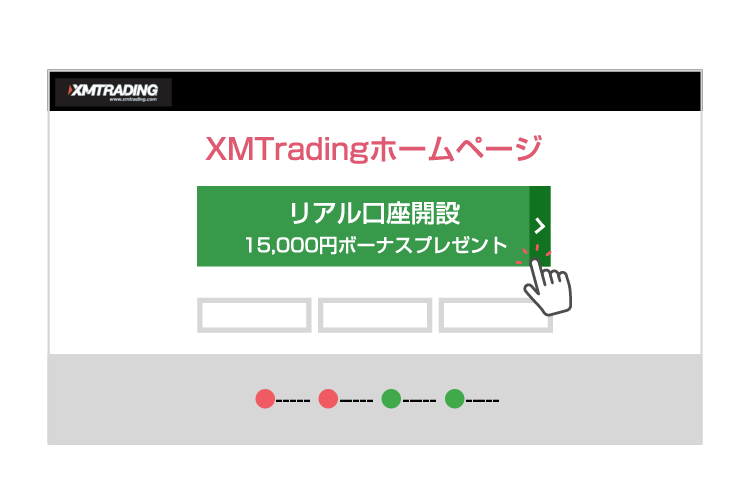 当サイトよりXMのリアル口座を新規開設
