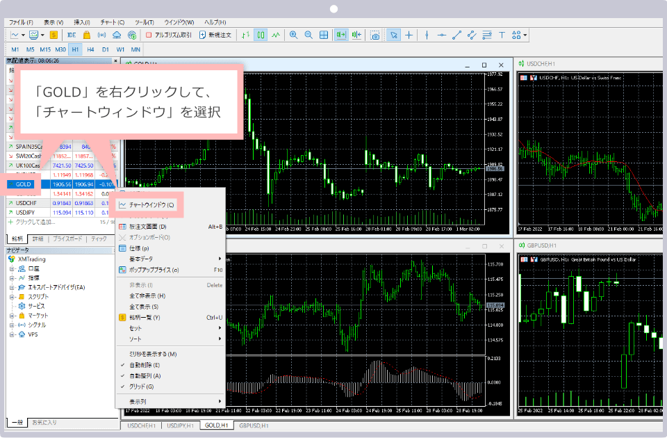 MT5チャート表示PC