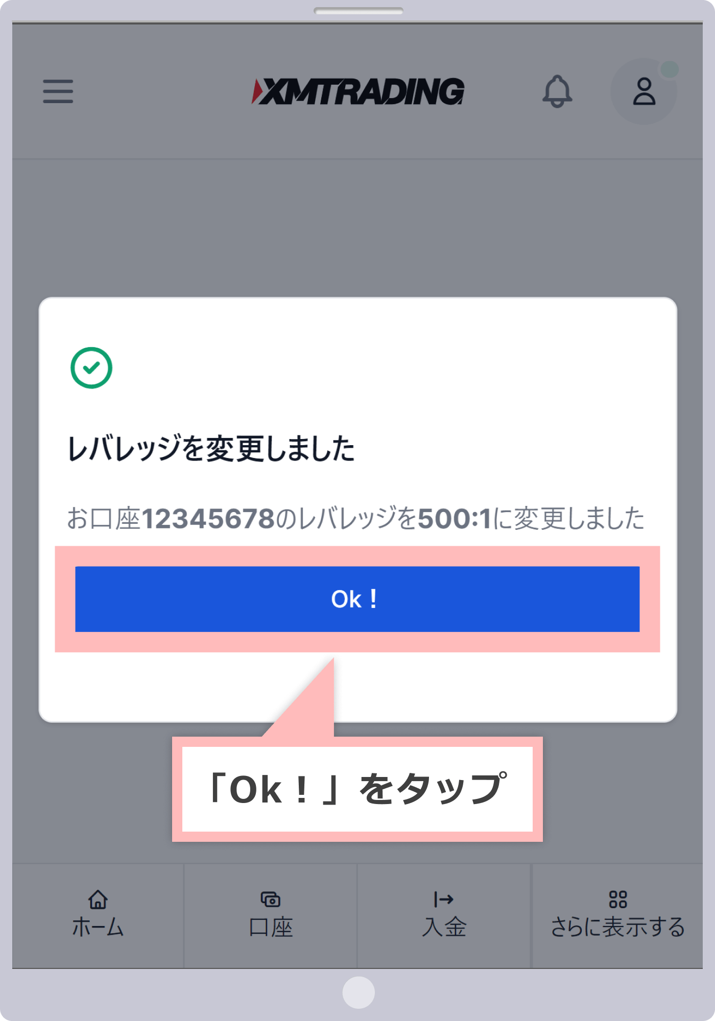 レバレッジ変更