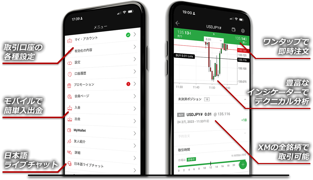 オールインワンのXMTradingアプリで外出先でも簡単取引＆口座管理
