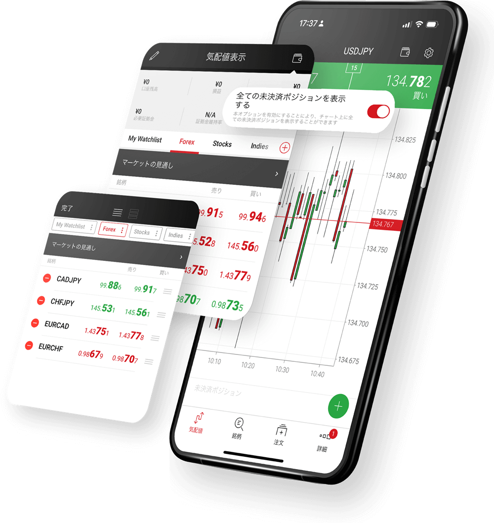 XMTradingアプリの主な機能